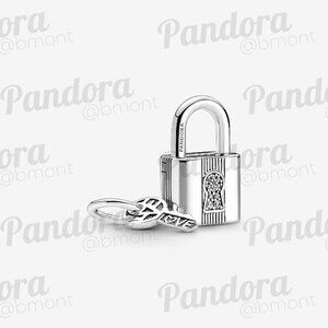Pandora Padlock and Key Dangle Charm